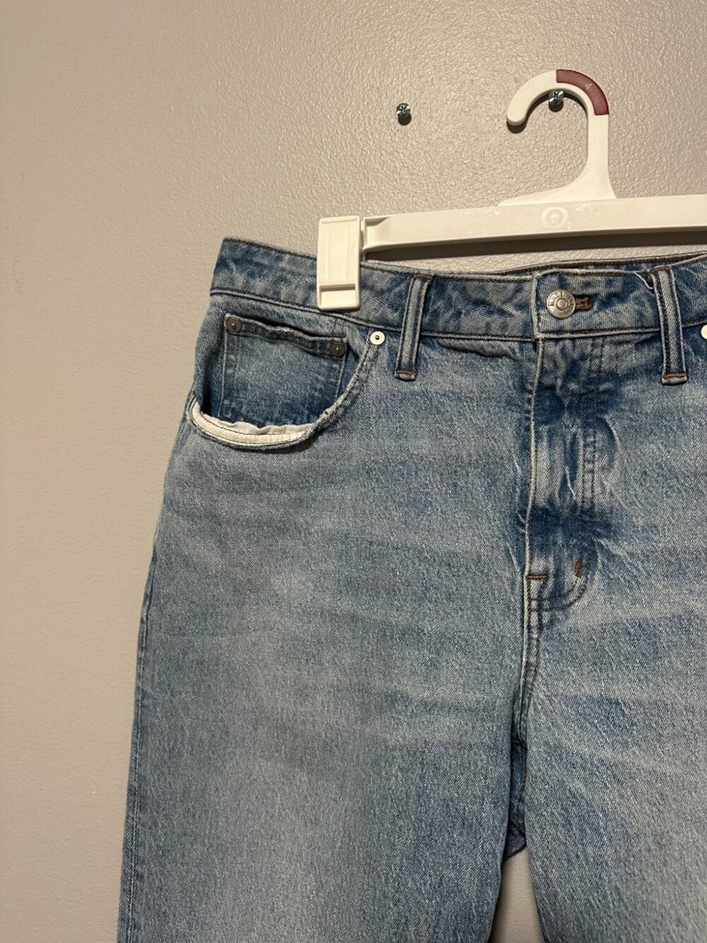 Madewell The Curvy Mid-Rise ’90s Straight Jean Light Wash 31 - Picture 10 of 14